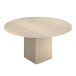 Dk3 - Ten table round matbord Ø120cm vitoljad ek - Matbord - Christian Troels & Jacob Plejdrup - Träfärgad - Trä