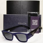 Prada Triangle Sunglasses Black Blue Polarized PR10ZS SPR 10Z 18D-5Z1