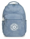 Kipling SEOUL GO Large Backpack - Washed Bl Denim RRP £112