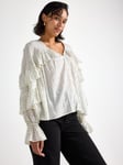 Lindex Blus med volang