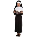 Flickor Kristen Katolsk Religion Missionär Nunna Svart Dräkt Barn Halloween Bokvecka Purim Party Fantasy Klänning XL  130-140 CM
