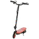 Folding Electric Scooter E-Scooter w/ LED Headlight, for Ages 7-14 Years - Red