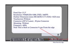 REPLACEMENT HP PROBOOK 635 G7 13.3" LED FHD IPS MATTE SCREEN 30 PINS DISPLAY