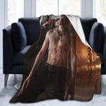 N  A See Klaus Shirtless On The Vampire Diaries!. Blanket for Couch Sofa or Bed Throw Size, Soft Fuzzy Plush Blanket, Luxury Flannel Lap Blanket, Super Cozy and Comfy for All Seasons (50" x 40")