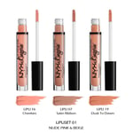 1 NYX Lip Lingerie Liquid Lipstick 3 Piece Set "LIPLISET01 - Nude pink & Beige"