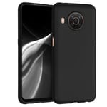 kwmobile TPU Case Compatible with Nokia X20 / X10 - Case Soft Slim Smooth Flexible Protective Phone Cover - Black
