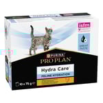 PURINA PRO PLAN Veterinary Diets Feline Hydra Care - Med kycklingsmak 10 x 75 g