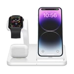 3in1 Fast Charging Station Stand For Apple Watch Ultra/8 iPhone 14 12 XS 11Pro 8