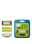 Philips Oneblade Replacement Kit For Body, 2 X Blades, Skin Guard, Body Comb - Qp620/50