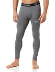 MEETYOO Legging Homme, Sport Pantalons et Compression Collant Cool Dry Fitness Musculation Respirant Base Layer pour Running Jogging Cyclisme Course,Gris-2.,S
