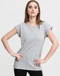 Urban Classics Ladies Extended Shoulder Tee (Svart, S) S Svart