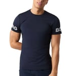 Björn Borg Performance Tee Mörkblå polyester X-Large Herr