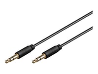 Goobay Avk 183-0150 Mini - Ljudkabel - Mini-Phone Stereo 3.5 Mm Hane Till Mini-Phone Stereo 3.5 Mm Hane - 1.5 M - Svart