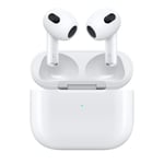 AirPods TWS Bluetooth-hörlurar med Lightning-fodral, trådlös laddning stöds.