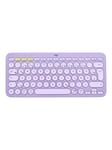 Logitech K380 Multi-Device Bluetooth Keyboard - keyboard - QWERTZ - German - lavender lemonade - Tastatur - Tysk - Lilla