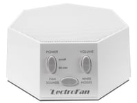 LECTROFAN White Noise Machine Fan Sound Generator with UK/US/EU Plugs - WHITE