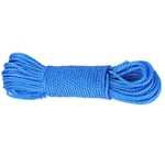 Cotton Rope 20 Meter Washing Line Rope - 20m Nylon Rope Lines Cord Clothesline Garden Camping Outdoors(Blue)