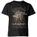 Looney Tunes Wile E Coyote Guitar Arena Tour Kids' T-Shirt - Black - 5-6 Years - Black