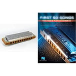 Hohner HOM1896017 Marine Band Classic in C Harmonica & First 50 Songs You Should Play On Harmonica