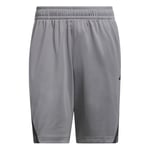 adidas Basket Shorts Legends 3-Stripes - Grå/Svart, storlek Medium