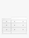 Little Seeds Monarch Hill Poppy 6 Drawer Changing Table, White