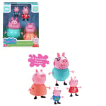 Peppa Pig Family Figure Set 4 Toy Figures Peppa George Daddy & Mummy Pig