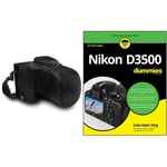 MegaGear MG1535 Nikon D3500 Ever Ready Leather Camera Case and Strap - Black & Nikon D3500 For Dummies