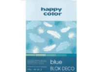 Happy Color Tekniskt block A4 20k blå