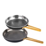 Vargen & Thor - Arvet XB stekpanna 2 delar 28+22 cm svart
