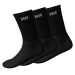Helly Hansen 3-pack Hållbara Bomullsstrumpor Svart 35-38