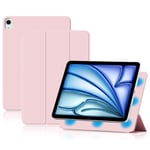 iPad Air 13 2024 2in1 Magnetiskt Fodral Rosa