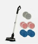 AirCraft PowerGlide Cordless Hard Floor Cleaner With Extra Pads Jet Black