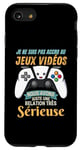 Coque pour iPhone SE (2020) / 7 / 8 Idée Drôle Pour Gamers Jeux Vidéos Humour Geek Jeux Vidéo