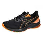 ASICS Men's GT-1000 12 GTX Sneaker, Black/Bright Orange, 6.5 UK
