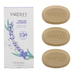 Yardley English Lavender Luxury Soap 100g x 3 For Her Body Care Women