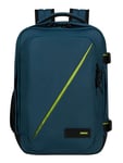 American Tourister Take2Cabin - Ryanair Cabin Bag 25 x 20 x 40 cm, 23 L, 0.50 Kg, Hand Luggage, Aircraft Backpack S Underseater, Blue (Harbor Blue)
