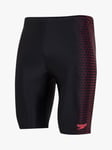 5053744489117 Speedo Hexagonal Jammer Swim Shorts, Black/Red Black 78% recycled polyamide, 22% elastane 36 male