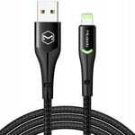 MCDODO USB LYN SNABB LADDNINGSKABEL 36W IPHONE 13 14 2M LED SVART