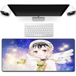 HOTPRO Mouse Mat Size XXL Large 800X300X3MM,3D Anime Desk Pad,Long Stitched Edges Waterproof Non-Slip Rubber Base Mousepad Great for Laptop,Computer & PC Life In A Different World-3