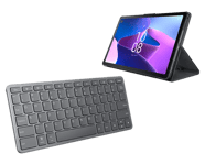 Lenovo Tab M10 Plus 3rd Gen 4GB 128GB Wifi - Storm Grey + Folio & Wireless Keyboard MediaTek Helio G80-processor 2,00 GHz , Android, 128 GB eMCP