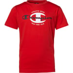 Champion Crewneck T-skjorte Barn - Rød - str. 150 - 155