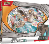 JCC Pokémon : Coffret Dogrino-ex (2 Cartes Promo Brillantes, 1 Carte Grand Format Brillante et 4 boosters)
