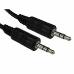 2m Meter 3.5mm Stereo Jack Plug Male to Male Aux Audio PC Car MP3 Cable Lead UK