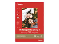 Canon Photo Paper Plus Glossy II PP-201 - Haute-brillance - 270 microns - 100 x 150 mm - 260 g/m² - 5 feuille(s) papier photo - pour PIXMA iP2600, iP2700, iP3500, iP4500, iX7000, MG8250, MP220, MP520, MX7600, MX850, TS7450