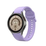 System-S Bracelet 20 mm en silicone pour montre Samsung Galaxy Watch 5 4 - Violet, lilas, Eine Grösse