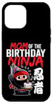 Coque pour iPhone 12 Pro Max Maman de l'anniversaire Ninja mignon thème japonais Bday