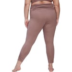 Adidas Yoga Studio Gathered 7/8 Big Leggings Brown 1X Woman