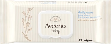 Aveeno Baby Daily Care 72 Baby Wipes  - 6 Pack