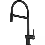 Kitchen Sink tap with a Pull-Out spout and Spray Function from Franke Active Semi-pro Spray - Black matt - 115.0653.409
