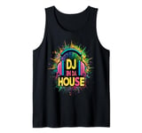 DJ In Da House Over Head Headphones Music Lover Tank Top